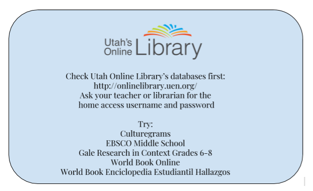 Utah Online School Library - UEN